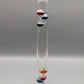 Klassisches Galileo Thermometer aus Glas Dekorative Wetterstation