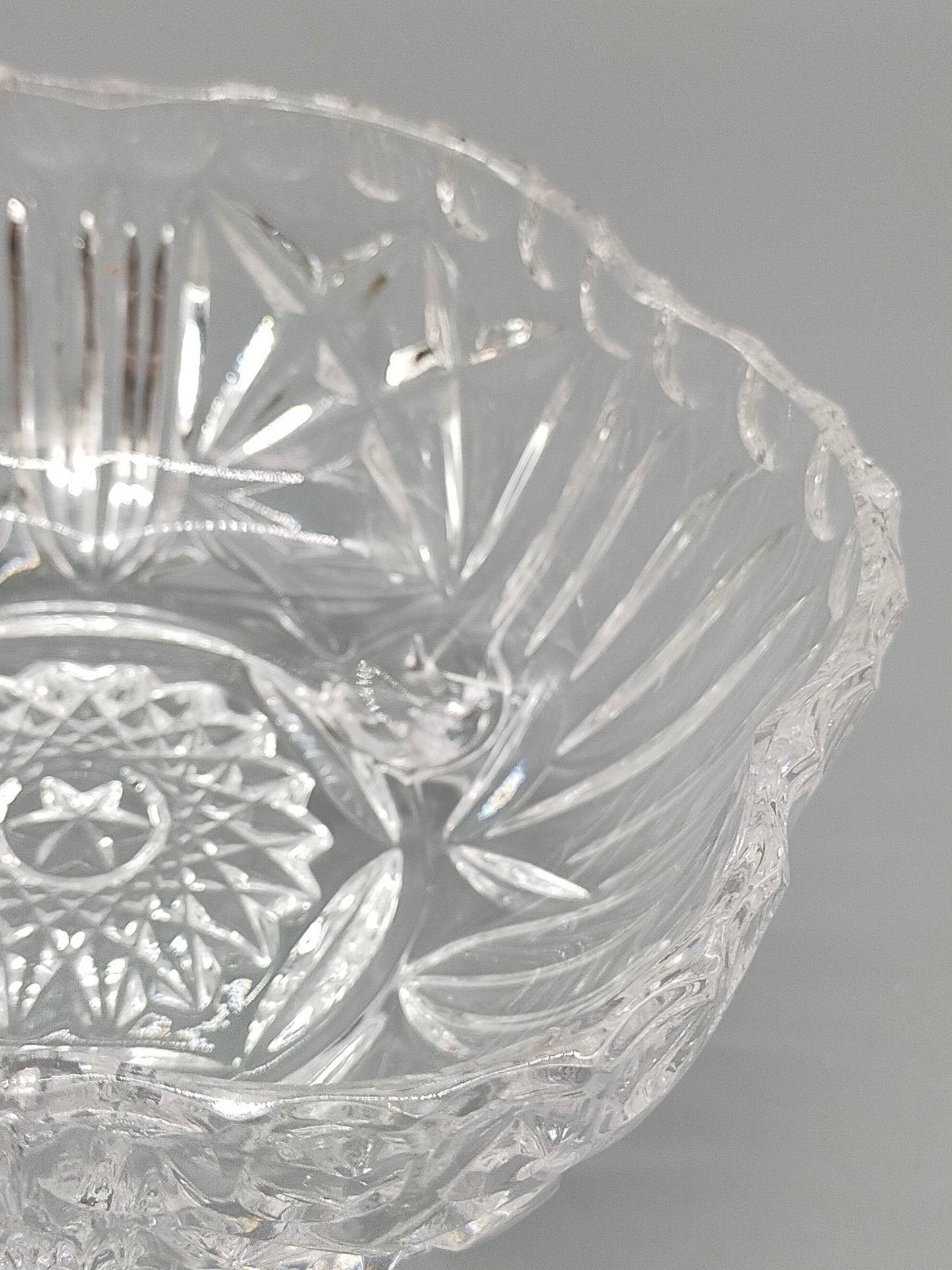 Edle Bleikristall Bonbonniere mit Deckel Klassische Kristalldose
