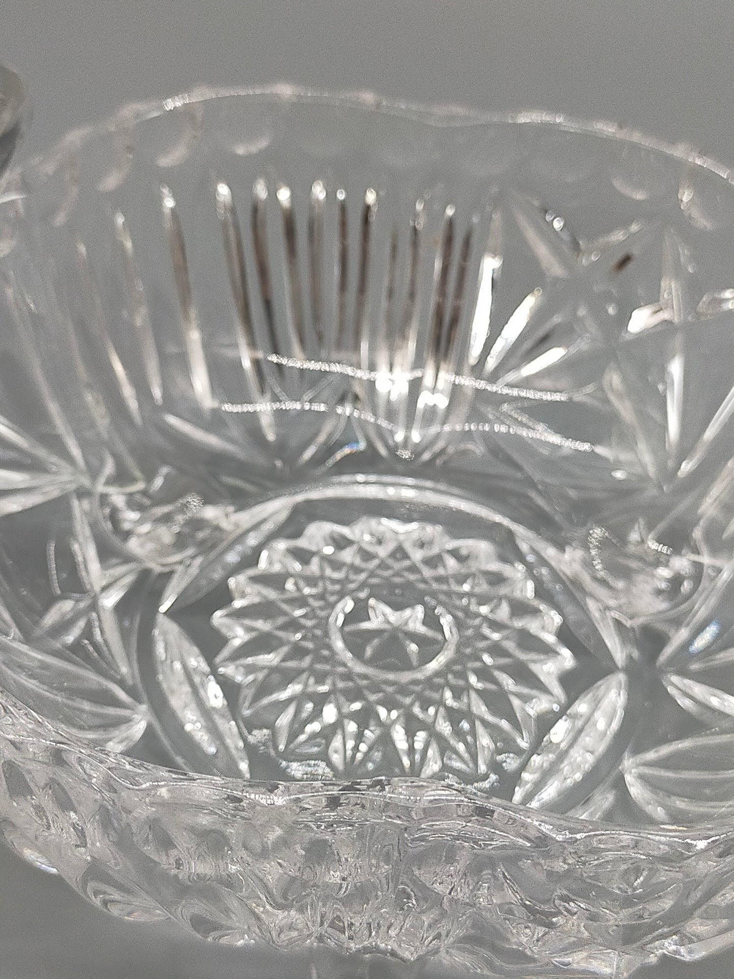 Edle Bleikristall Bonbonniere mit Deckel Klassische Kristalldose