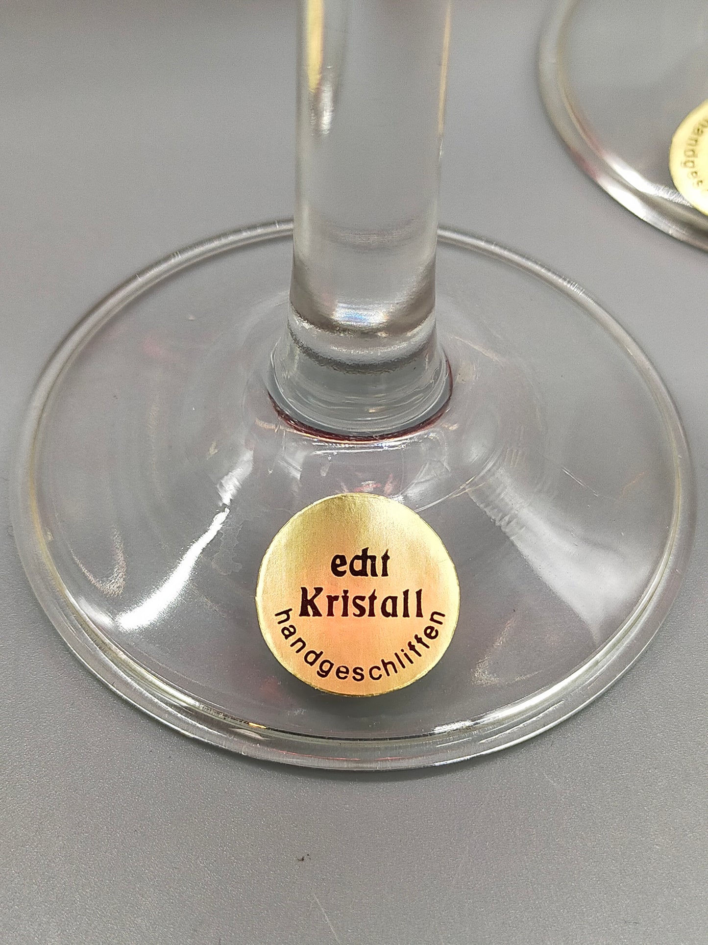 Edles Kristall Likörset in Rubinrot mit Karaffe und 6 Gläsern