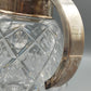 Antiker Kristall Glaskrug mit versilbertem Klappdeckel Vintage Karaffe