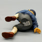 Charmante Deko-Figur Junge auf Kante sitzend – Vintage Kantenhocker