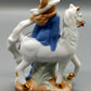 Edle PMI Porzellan Figur – Elegante Reiterin auf weißem Pferd
