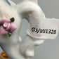 Edle PMI Porzellan Figur – Elegante Reiterin auf weißem Pferd