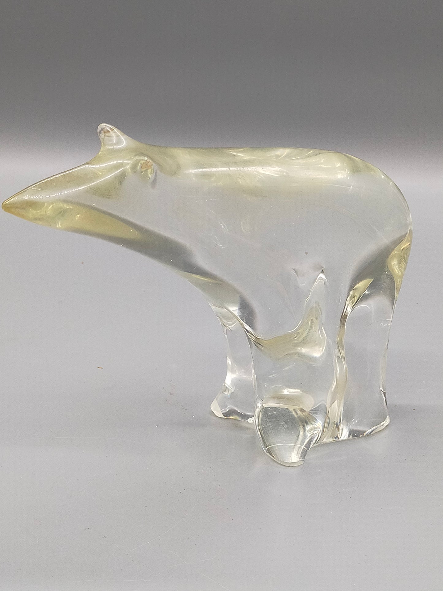 Edle Eisbär Glasfigur – Kunstvolles Design aus klarem Massivglas