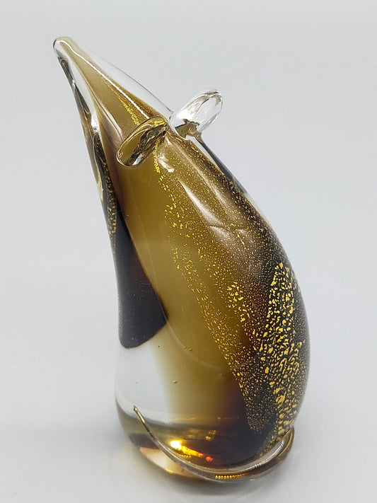 Leonardo Glasfigur Maus – Kunstvolle Dekoration mit Goldflitter