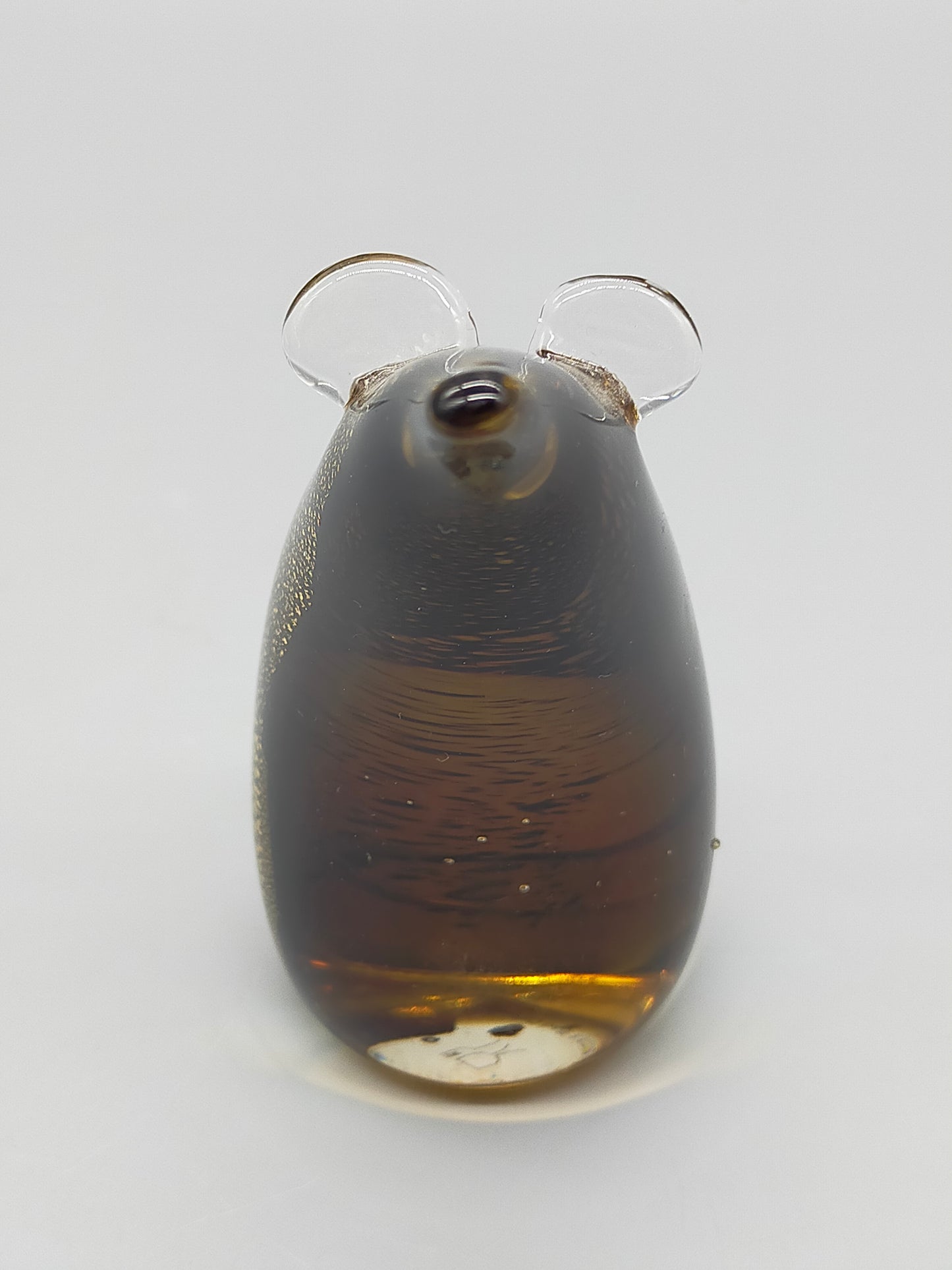 Leonardo Glasfigur Maus – Kunstvolle Dekoration mit Goldflitter