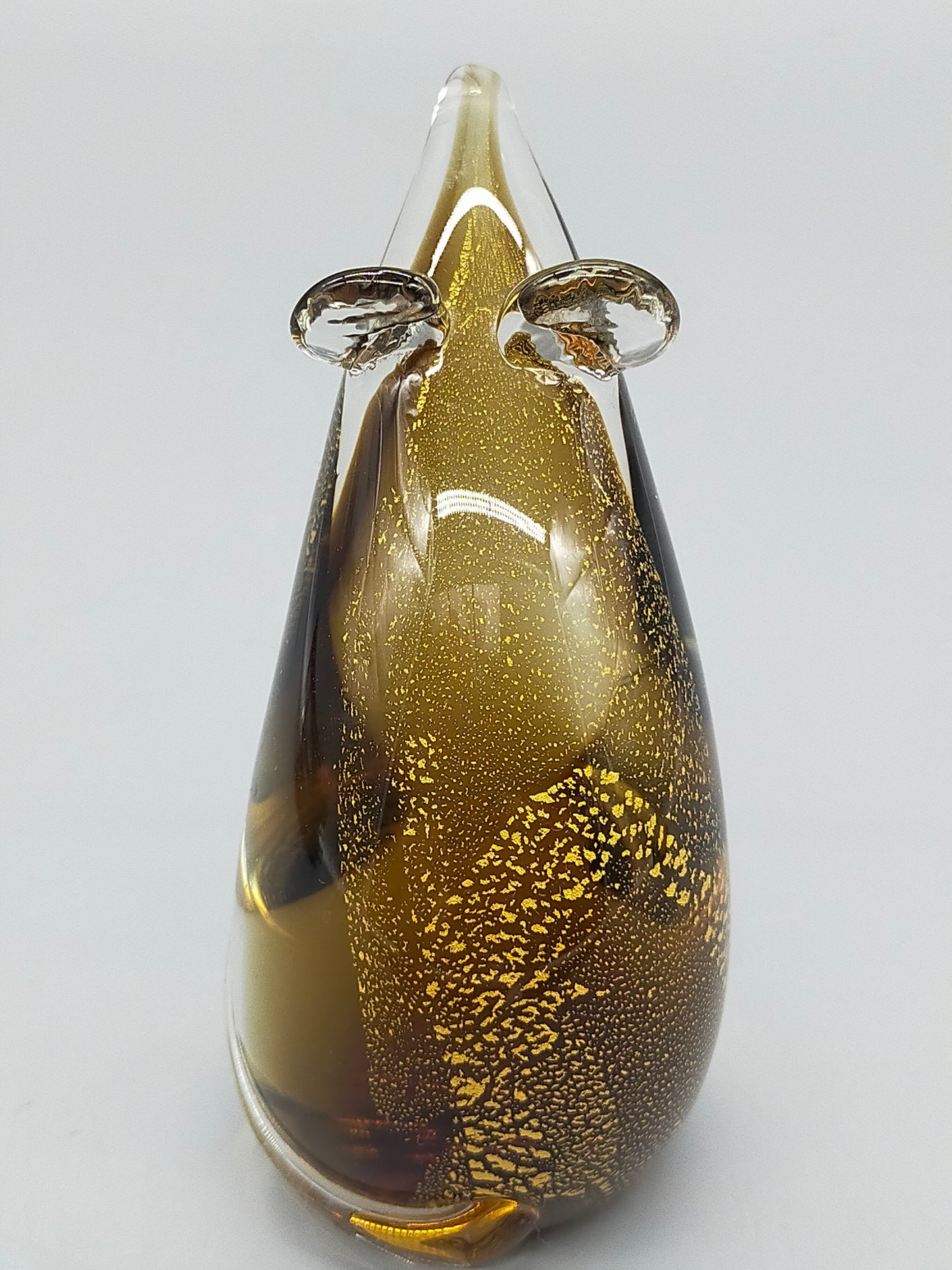 Leonardo Glasfigur Maus – Kunstvolle Dekoration mit Goldflitter