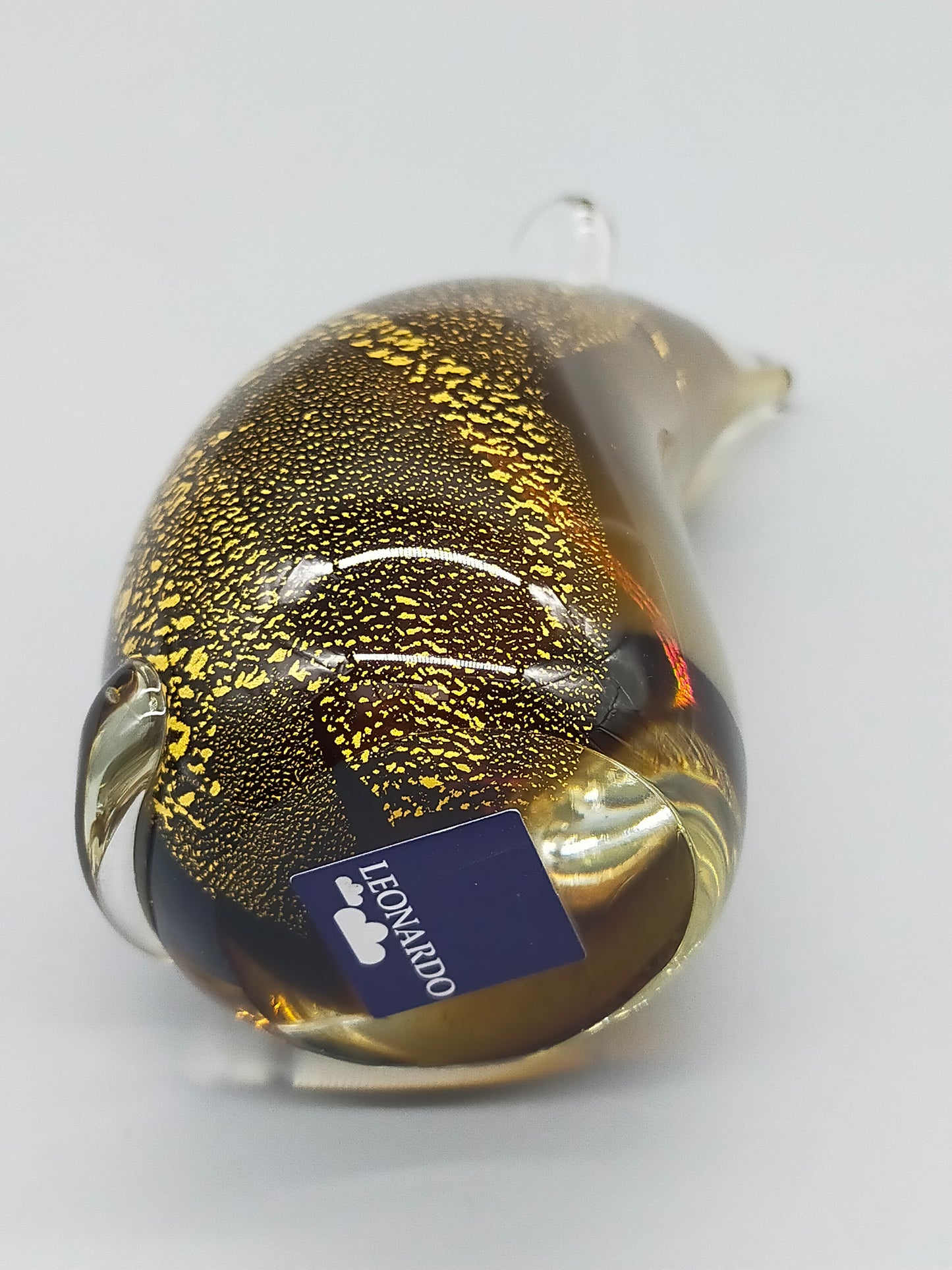 Leonardo Glasfigur Maus – Kunstvolle Dekoration mit Goldflitter