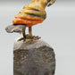 Edle Edelstein Vogelfigur auf Amethystdruse – Handgearbeitete Kunst aus Rio
