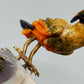 Edle Edelstein Vogelfigur auf Amethystdruse – Handgearbeitete Kunst aus Rio