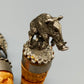 5er Set Vintage Zinn Flaschenstopfen – Jagdmotive & Waldtiere