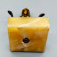 Ägyptische Pharaonin Figur Miniatur Bronze Skulptur auf Onyx Sockel