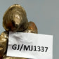 Versilbert Deko Zwerg mit großem Kristall – Vintage Sammlerfigur 5,5cm