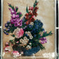Klassisches Glasbild mit Blumenmotiv Farbenfrohe Dekoration