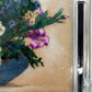 Klassisches Glasbild mit Blumenmotiv Farbenfrohe Dekoration