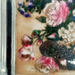 Klassisches Glasbild mit Blumenmotiv Farbenfrohe Dekoration