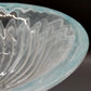 Elegante Glasfußschale – Kunstglas Fußschale in Grün & Weiß Opak