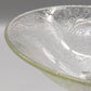 Elegante Fußschale aus Pressglas  Feines Ornament-Muster