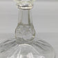 Elegante Fußschale aus Pressglas  Feines Ornament-Muster