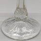 Elegante Fußschale aus Pressglas  Feines Ornament-Muster