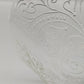 Elegante Fußschale aus Pressglas  Feines Ornament-Muster