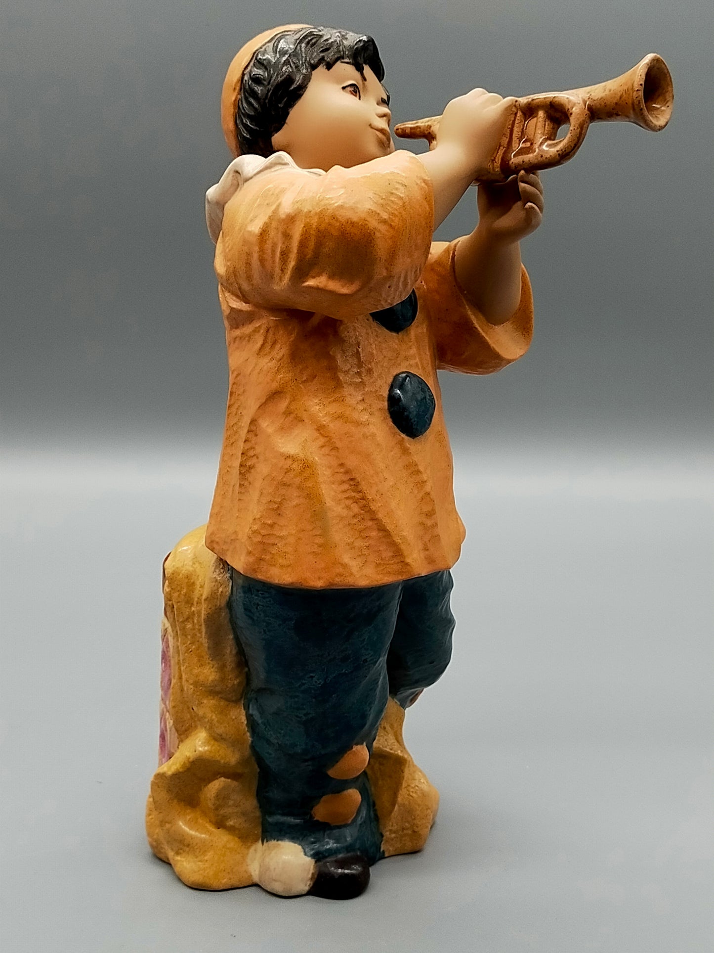 Marco Giner Porzellanfigur Clown Junge mit Trompete