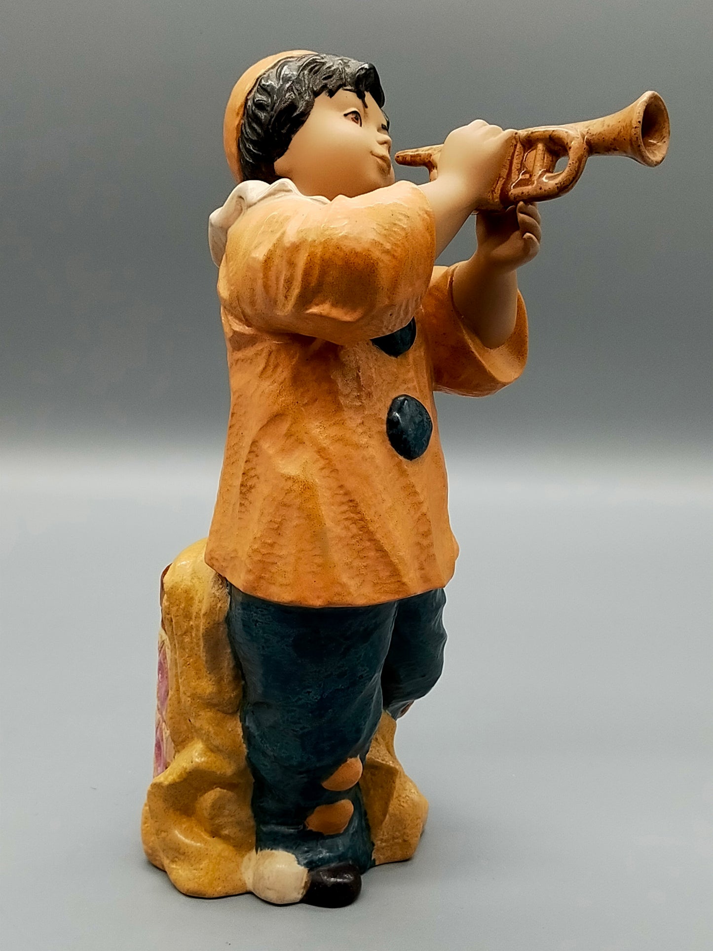 Marco Giner Porzellanfigur Clown Junge mit Trompete