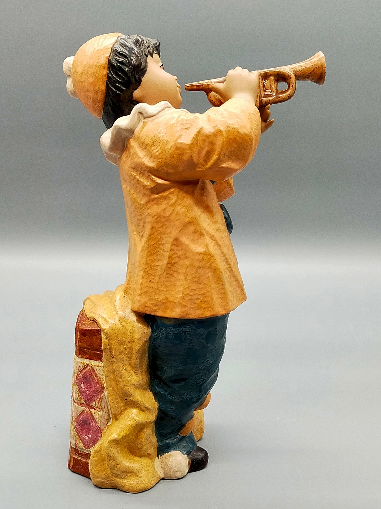 Marco Giner Porzellanfigur Clown Junge mit Trompete