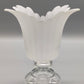 Elegante Glasvase aus Satin glas Kelchform im Art-Déco-Stil