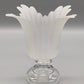 Elegante Glasvase aus Satin glas Kelchform im Art-Déco-Stil