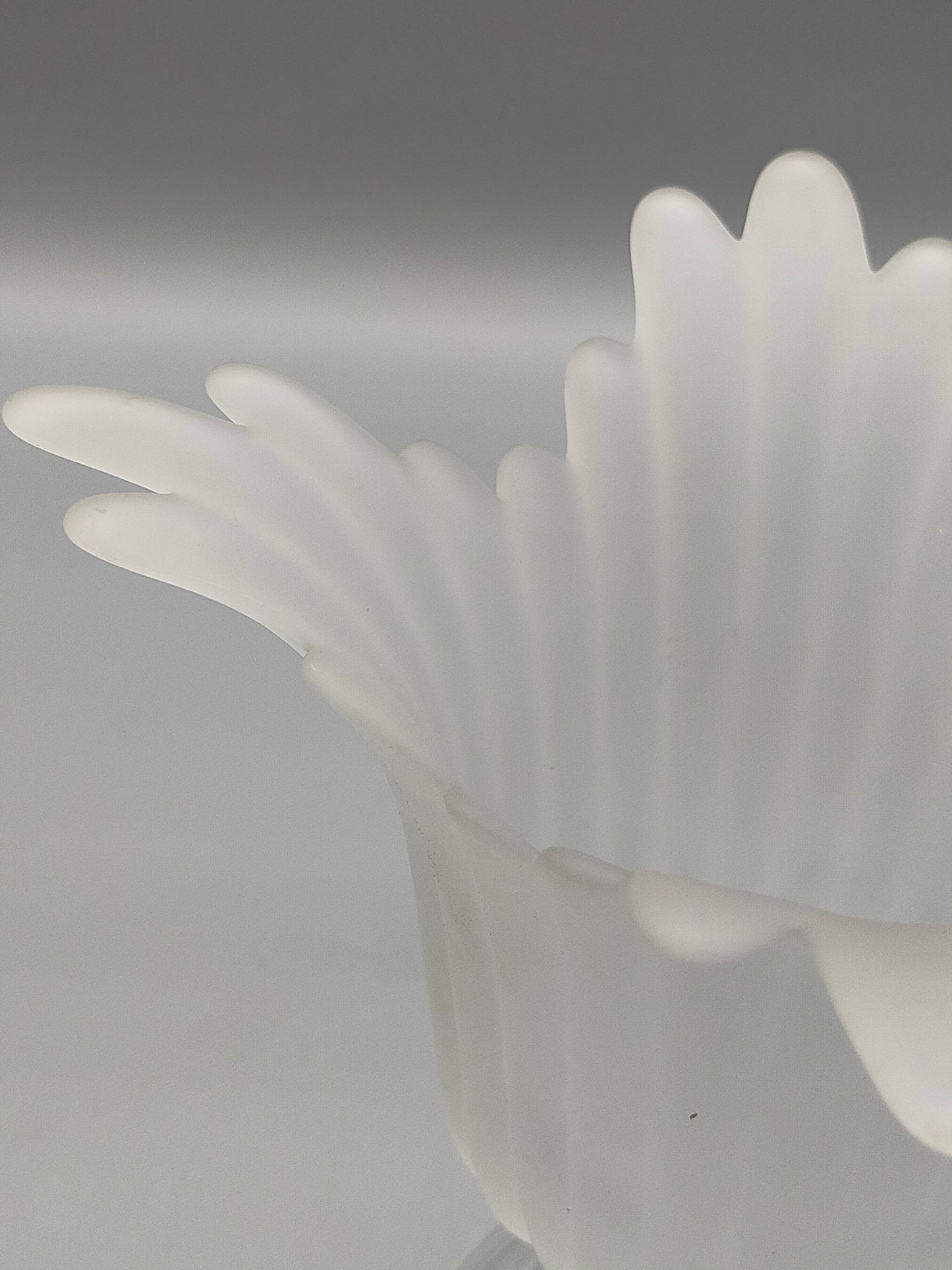 Elegante Glasvase aus Satin glas Kelchform im Art-Déco-Stil