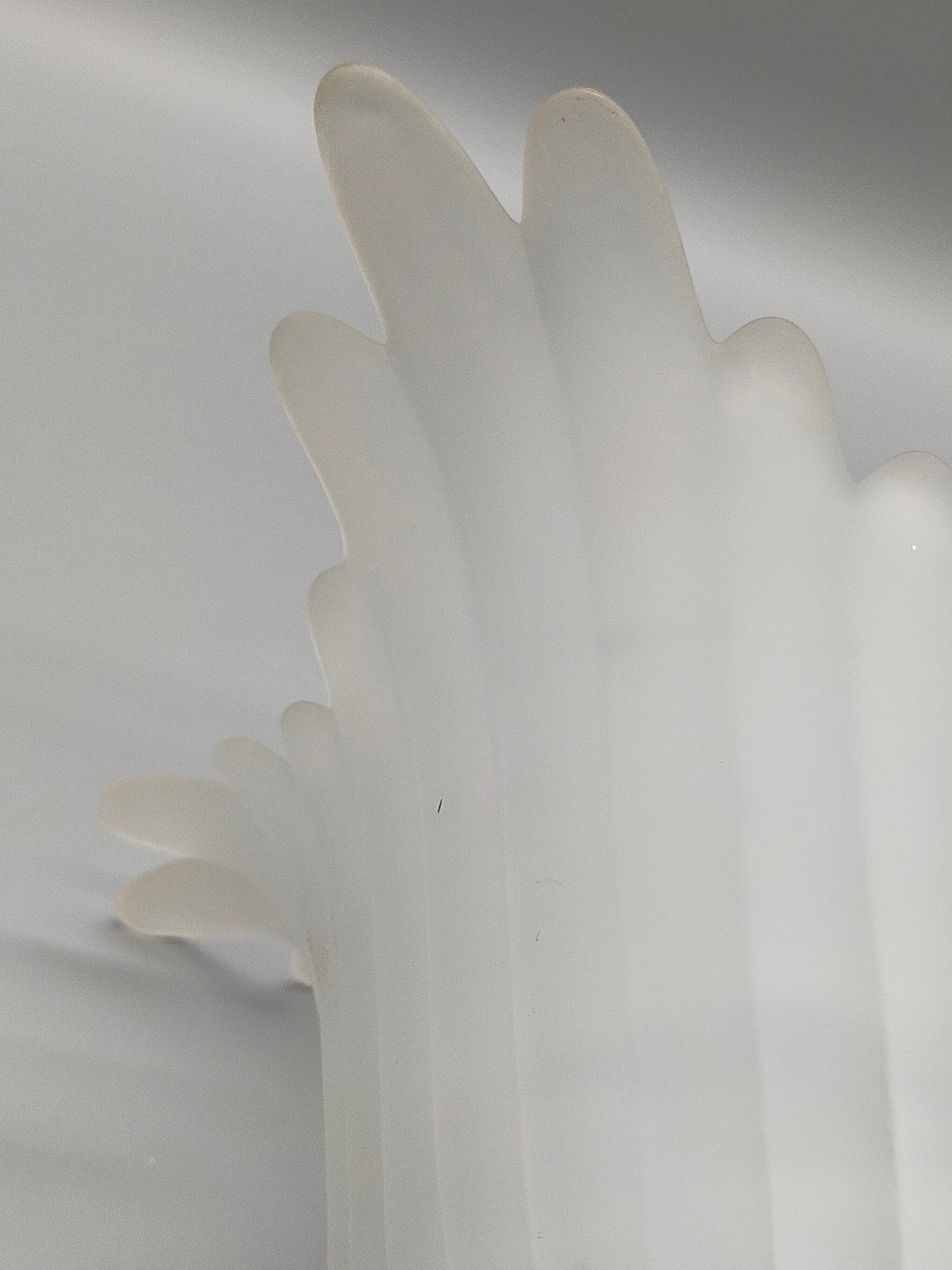 Elegante Glasvase aus Satin glas Kelchform im Art-Déco-Stil