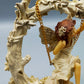 Bezaubernde Feenfigur auf Schaukel Romantische Dekoration