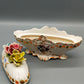 Italienische Bassano Keramik Terrine Handbemalte Deckeldose mit Rosen