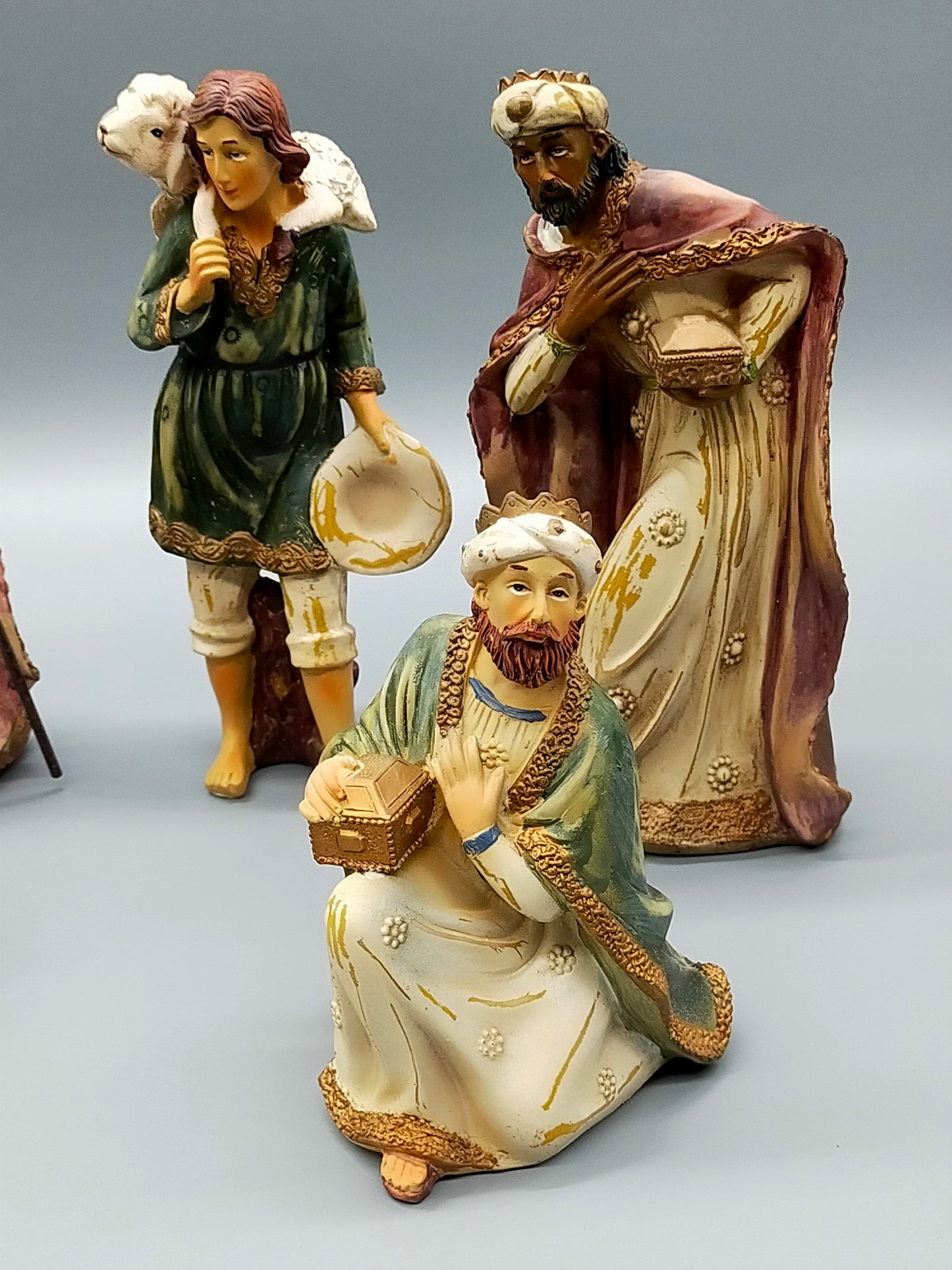 Krippenfiguren Set 8-teilig Detaillierte Weihnachtsdekoration