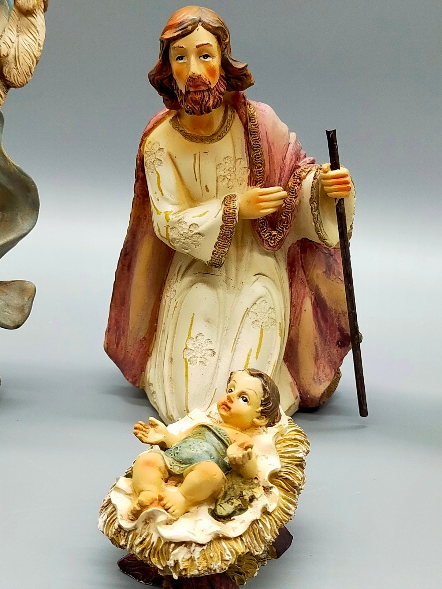 Krippenfiguren Set 8-teilig Detaillierte Weihnachtsdekoration