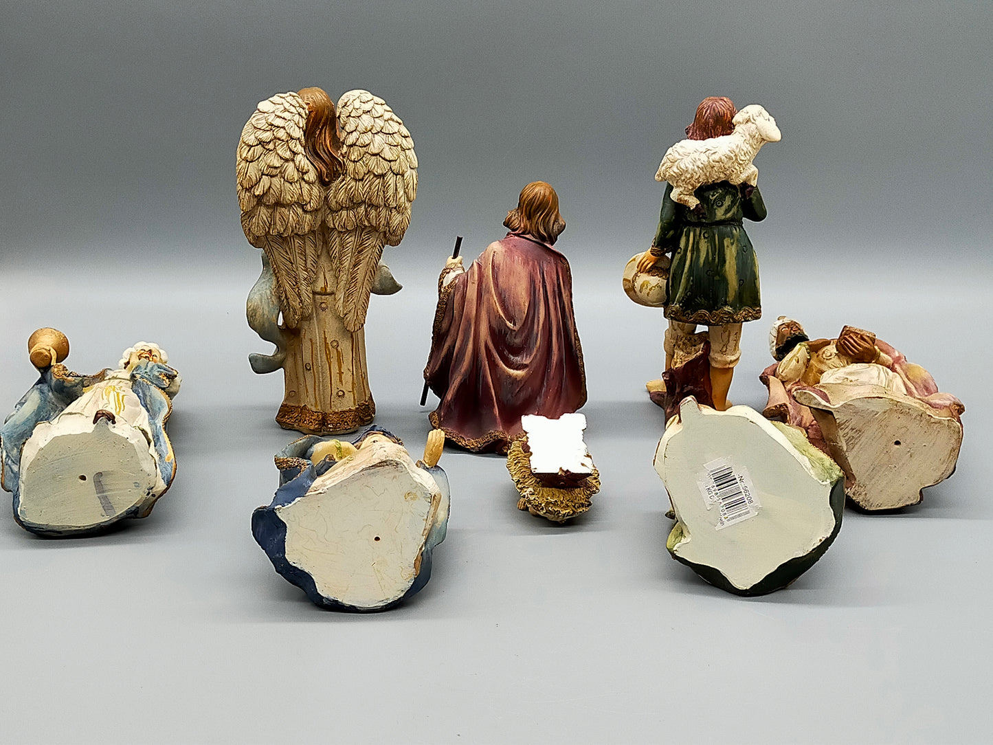 Krippenfiguren Set 8-teilig Detaillierte Weihnachtsdekoration