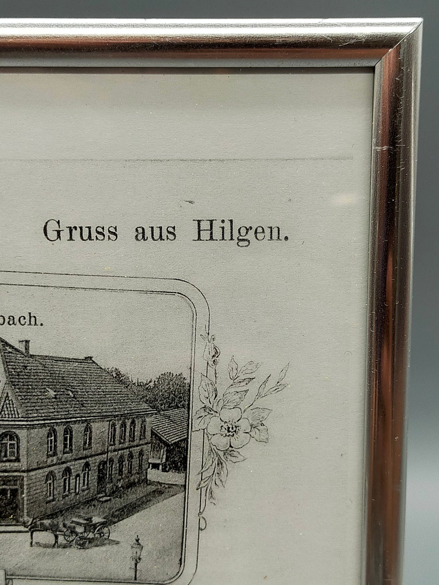 G. Schneppendahl (XX) Gruss aus Hilgen Mehrbild-Ansichtskarte im Rahmen