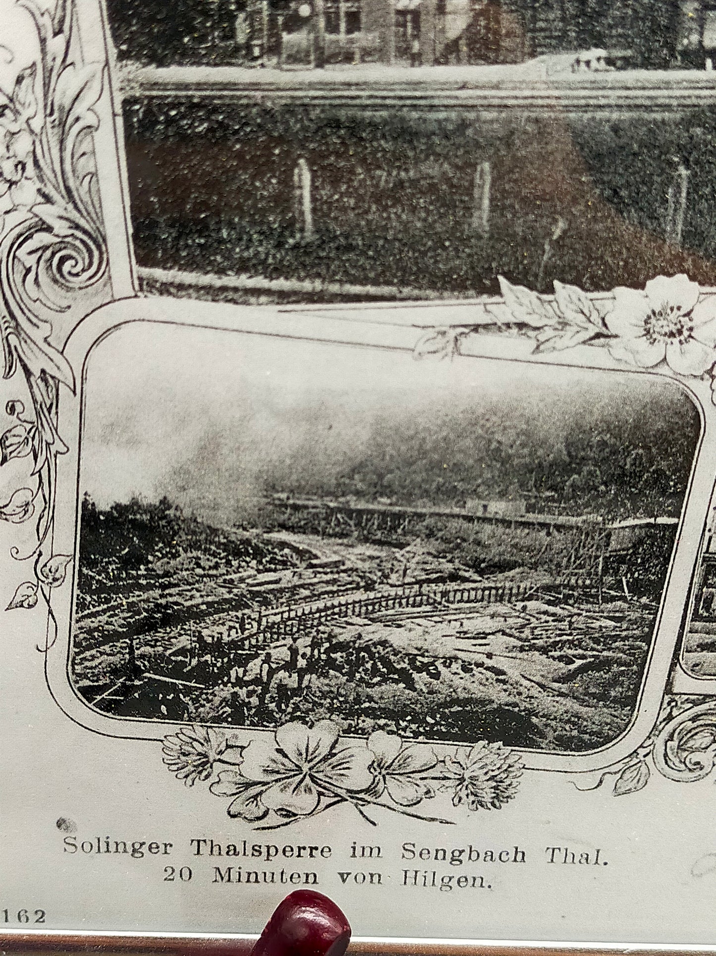 G. Schneppendahl (XX) Gruss aus Hilgen Mehrbild-Ansichtskarte im Rahmen