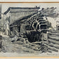 Deutsche Schule (XX) Historische Wassermühle Kohlezeichnung 1911