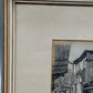 Deutsche Schule (XX) Historische Wassermühle Kohlezeichnung 1911