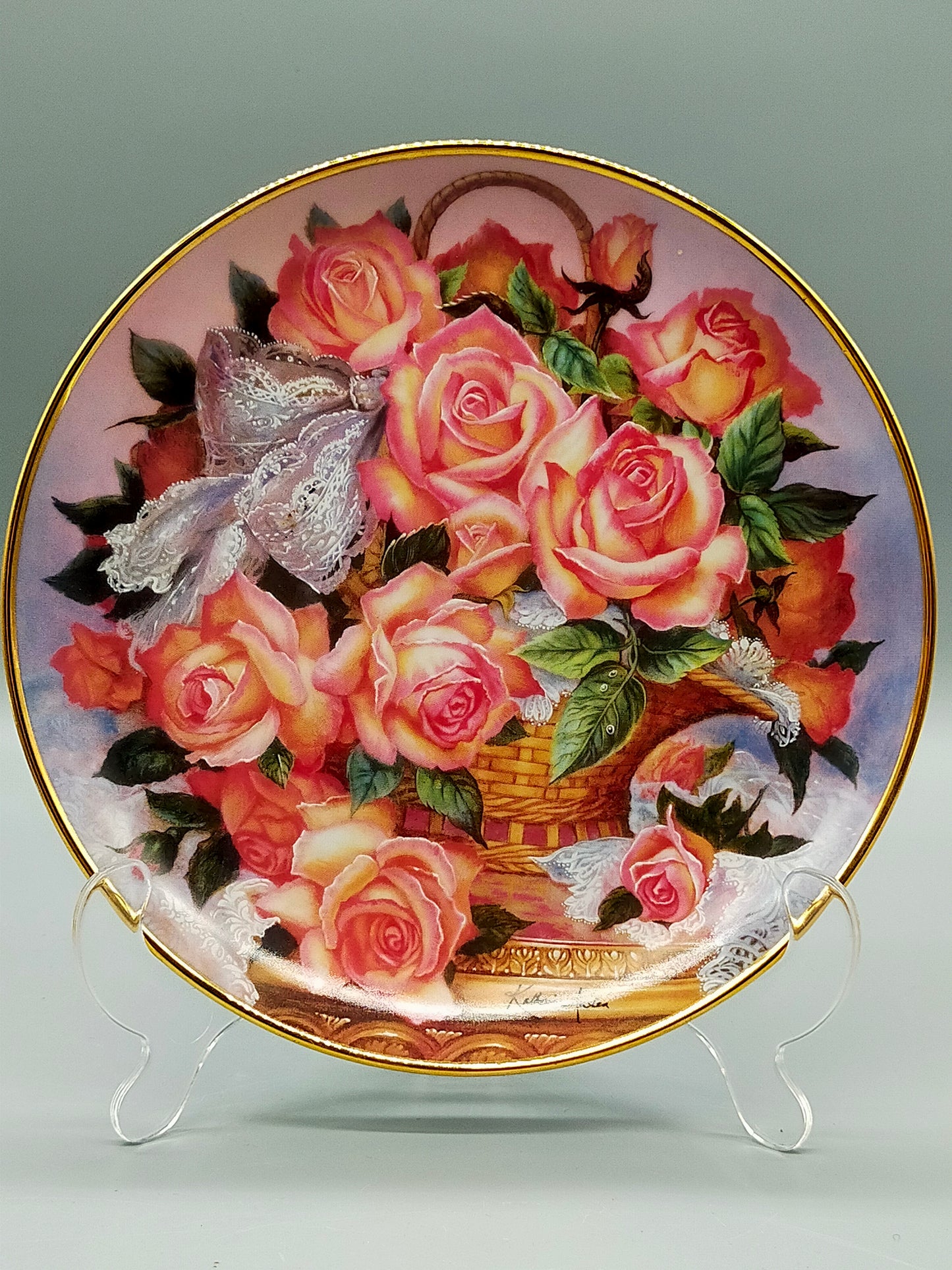 Franklin Mint Wandteller Princesse de Monaco Rose – Katharine Austen