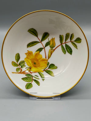 Hutschenreuther Selb Porzellanschale Gelbe Rose Goldrand