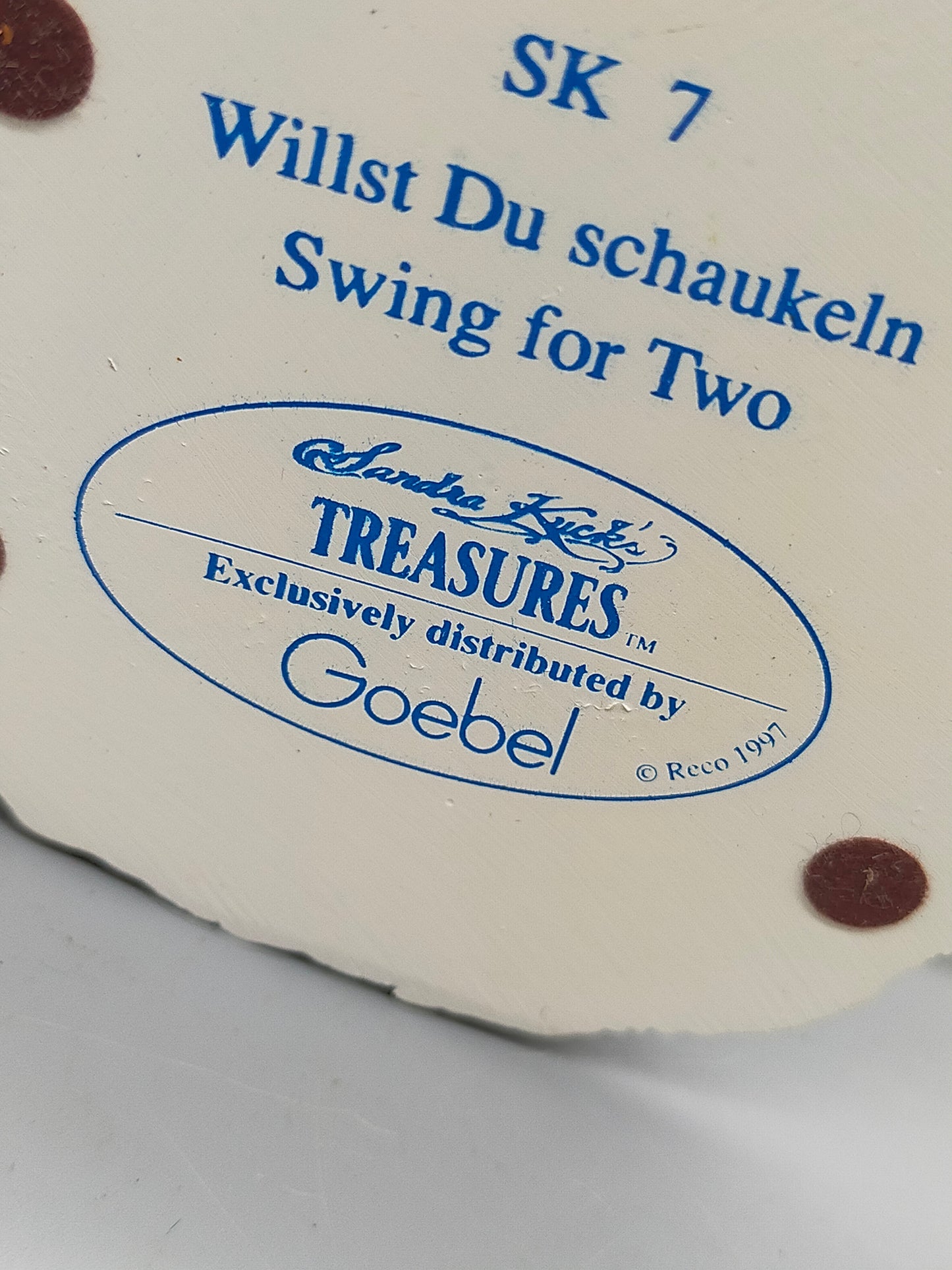 Goebel Sandra Kuck Figur Willst Du schaukeln Swing for Two
