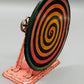 Antikes Blechspielzeug Spirale Optische Illusion Hypnosescheibe