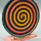 Antikes Blechspielzeug Spirale Optische Illusion Hypnosescheibe