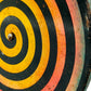 Antikes Blechspielzeug Spirale Optische Illusion Hypnosescheibe