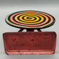 Antikes Blechspielzeug Spirale Optische Illusion Hypnosescheibe