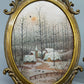 Deutsche Schule (XX) 4 Miniatur Landschaftsbilder